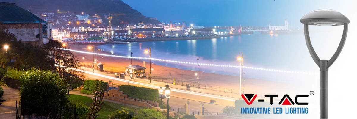 Bright evenings by the beach with V-TAC